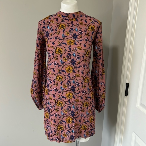 For Love and Lemons Pink Open Back Night Out Dress Urban Outfitters Floral Sz XS - Picture 2 of 12